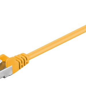 W68617.jpg CAVO RETE CAT 5E SCHERMATO F/UTP 0.25 MT GIALLO