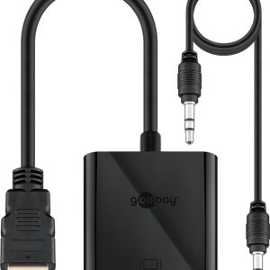 ADATTATORE HDMI MASCHIO - VGA FEMMINA CON AUDIO