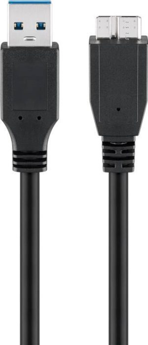W95027G.jpg CAVO USB 3.0 CONNETTORI USB A - MICRO USB B - LUNGHEZZA MT. 3