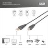 DIGITUS Cavo di collegamento USB 2.0 mt 0,5 colore nero