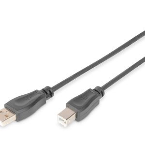 DIGITUS Cavo di collegamento USB 2.0 mt 1,8 colore nero