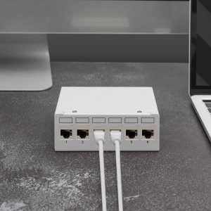 DIGITUS Desktop Modular Blank Patch Panel, schermato 6 porte