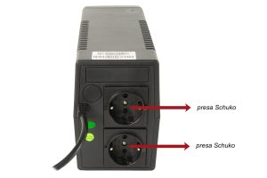 GRUPPO DI CONTINUITA' 600VA/360W LINE INTERACTIVE CON 2 PRESE CON DISPLAY.