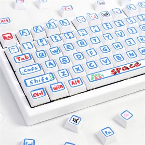 Set di 129 tasti Hand Painted Blue PBT XDA