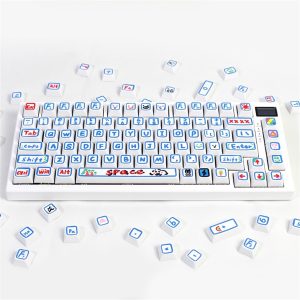 Set di 129 tasti Hand Painted Blue PBT XDA