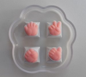 Kit 4 tasti 3D keycaps Rock paper