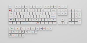 Set di 127 tasti Keycaps Summer Painting PBT XDA