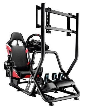 SIM6RE-4.jpg Poltrona/Simulatore guida Cortek serie 6 rosso-nero