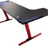 Tavolo Cortek gaming L-SHAPE RGB 160cm black/red