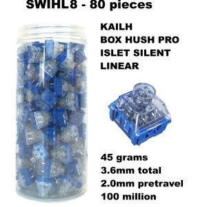 Kit 80 sottotasti Kailh Box Silent Hush Pro Islet Linear